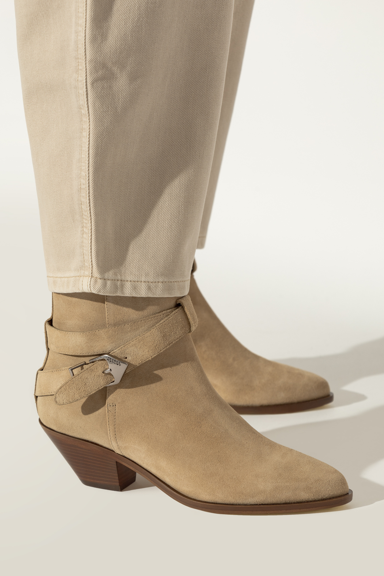 Beige Deivy Heeled Boots Isabel Marant - Vitkac AS